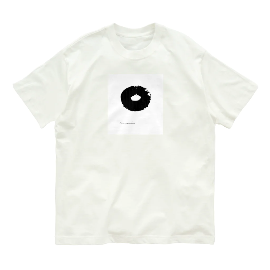 白川香翠　墨の雑貨の白川香翠　墨の雑貨　ドーナツ Organic Cotton T-Shirt