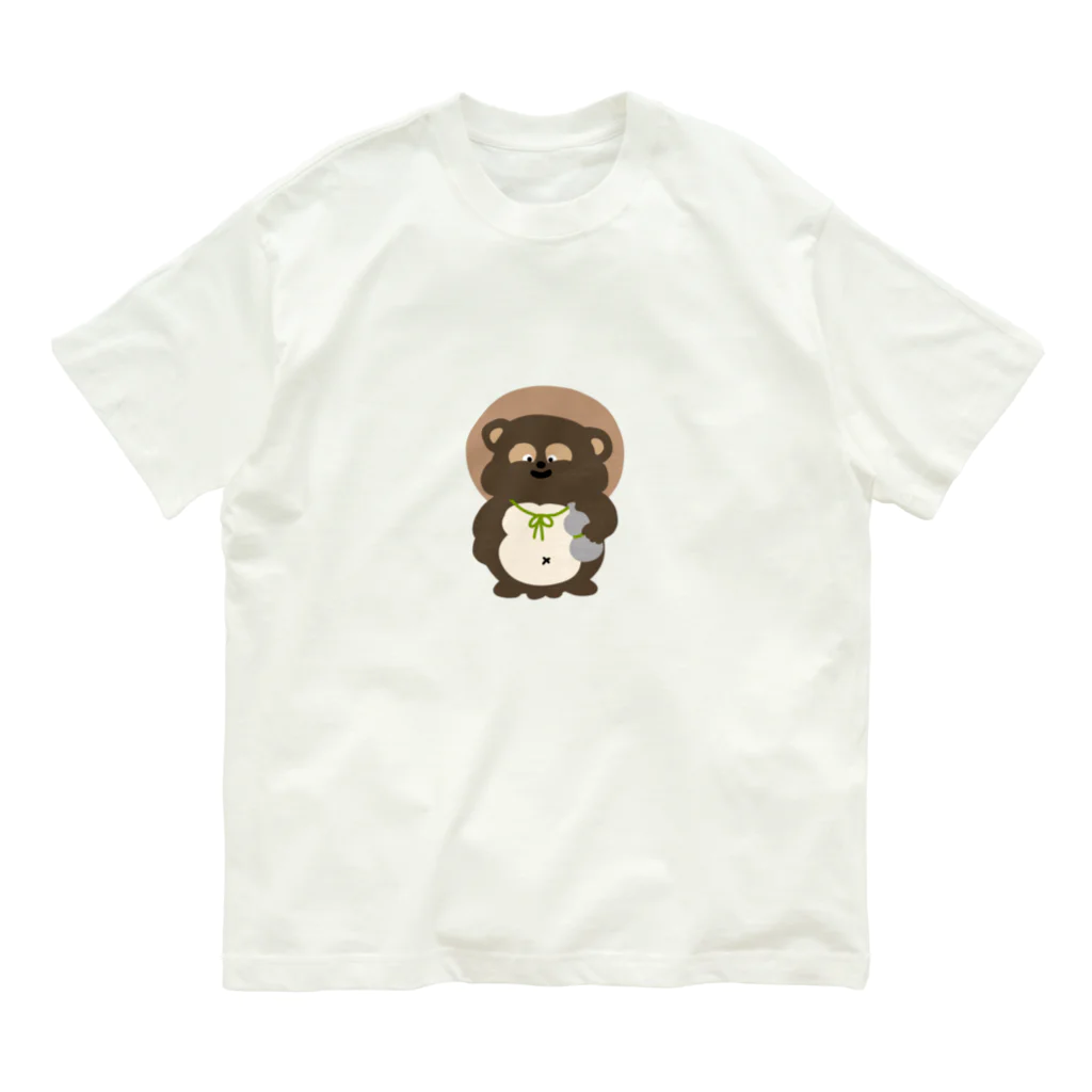 かしわざきの肥えたぬき Organic Cotton T-Shirt