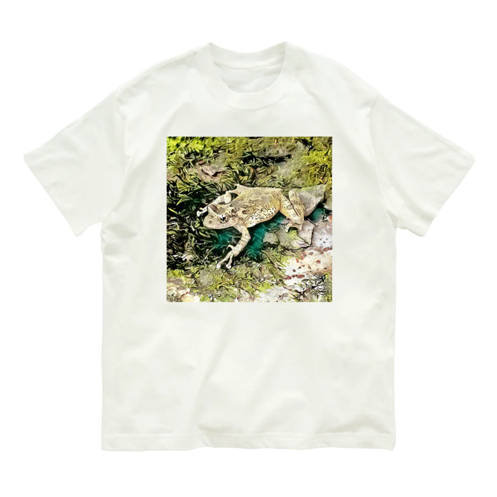 Fantastic FrogのFantastic Frog -Green Sketch Version- Organic Cotton T-Shirt