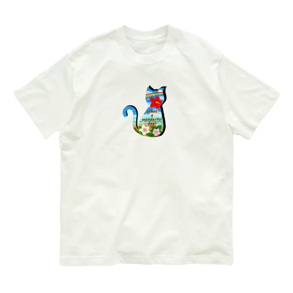 Yokokkoの店のCat Island♪ Organic Cotton T-Shirt