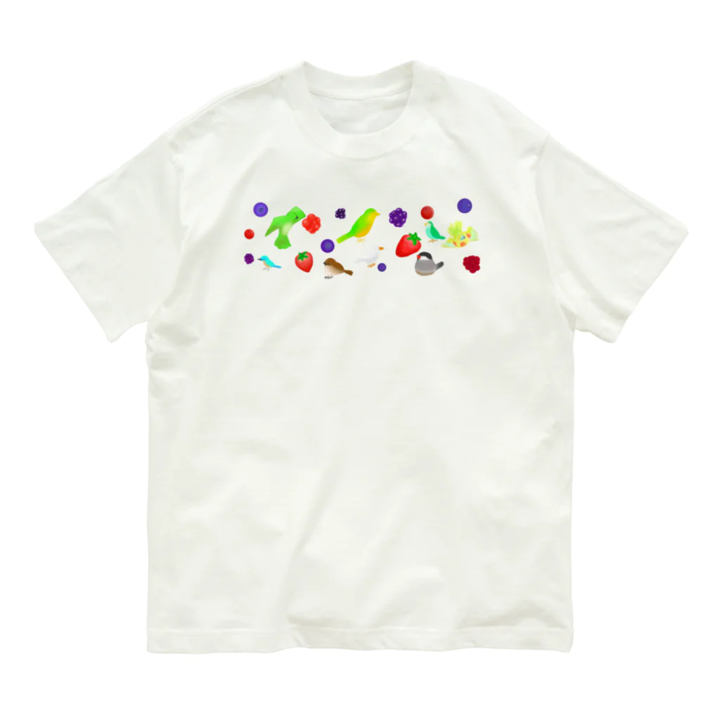 Lily bird（リリーバード）のベリーずと鳥ーず Organic Cotton T-Shirt