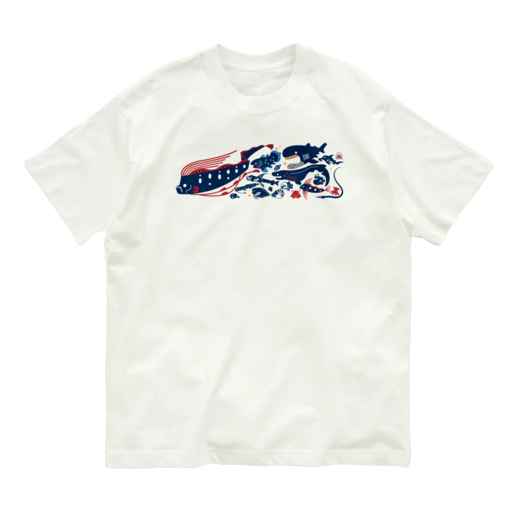 みなとまち層の深海魚A オーガニックコットンTシャツ