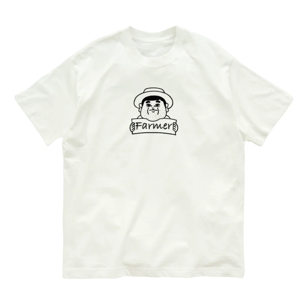 かまだ まゆめのFarmer -農家のおじさん- オーガニックコットンTシャツ