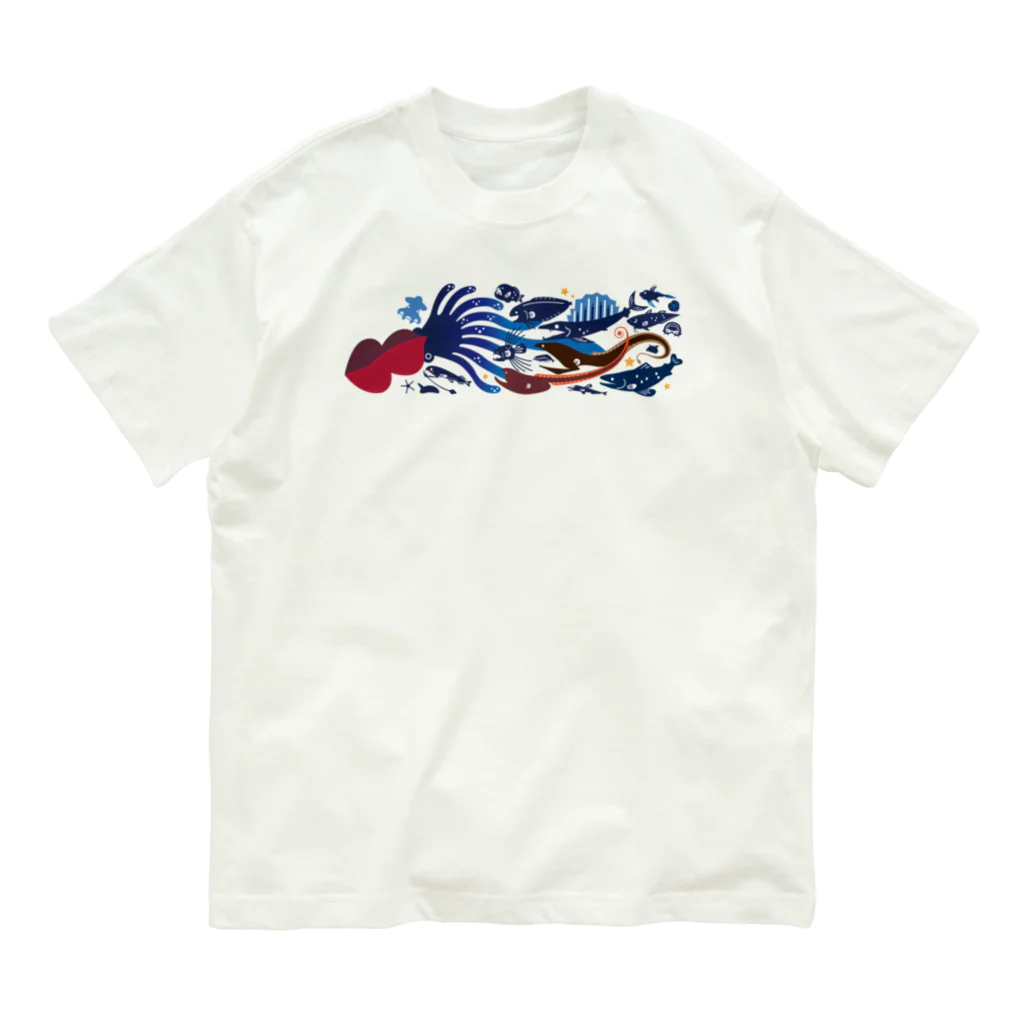 みなとまち層の深海魚B オーガニックコットンTシャツ