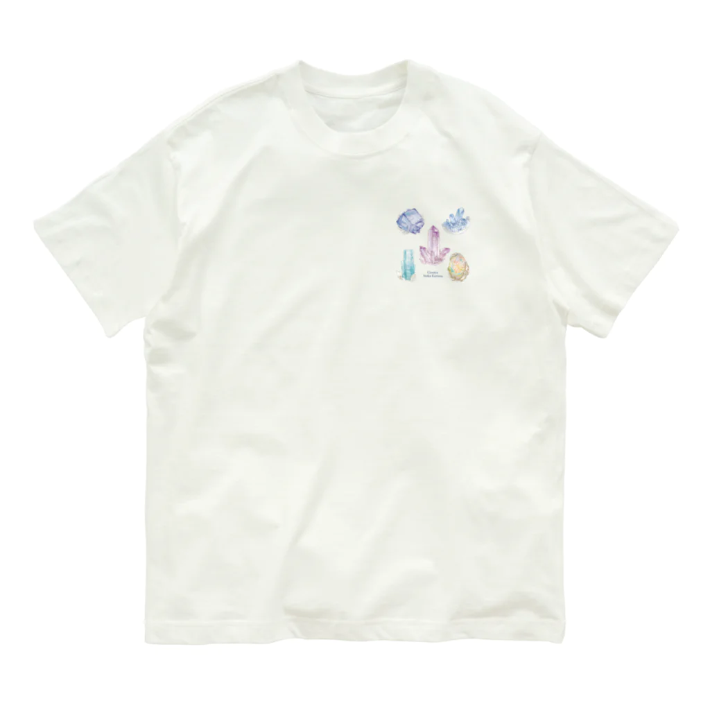 Giostraの5種の鉱物 水彩風 Organic Cotton T-Shirt