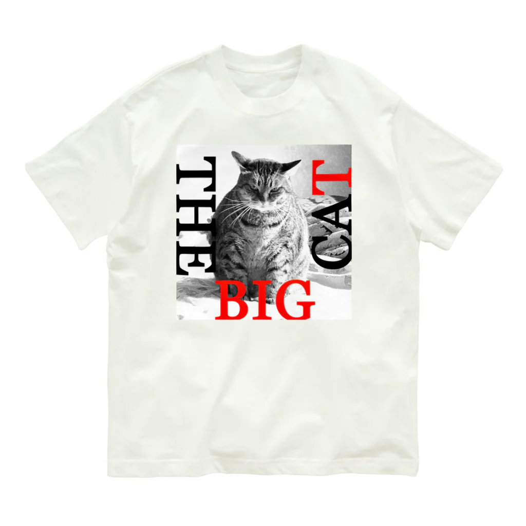 TAKUYA DESIGN WORKSのTHE BIG CAT オーガニックコットンTシャツ