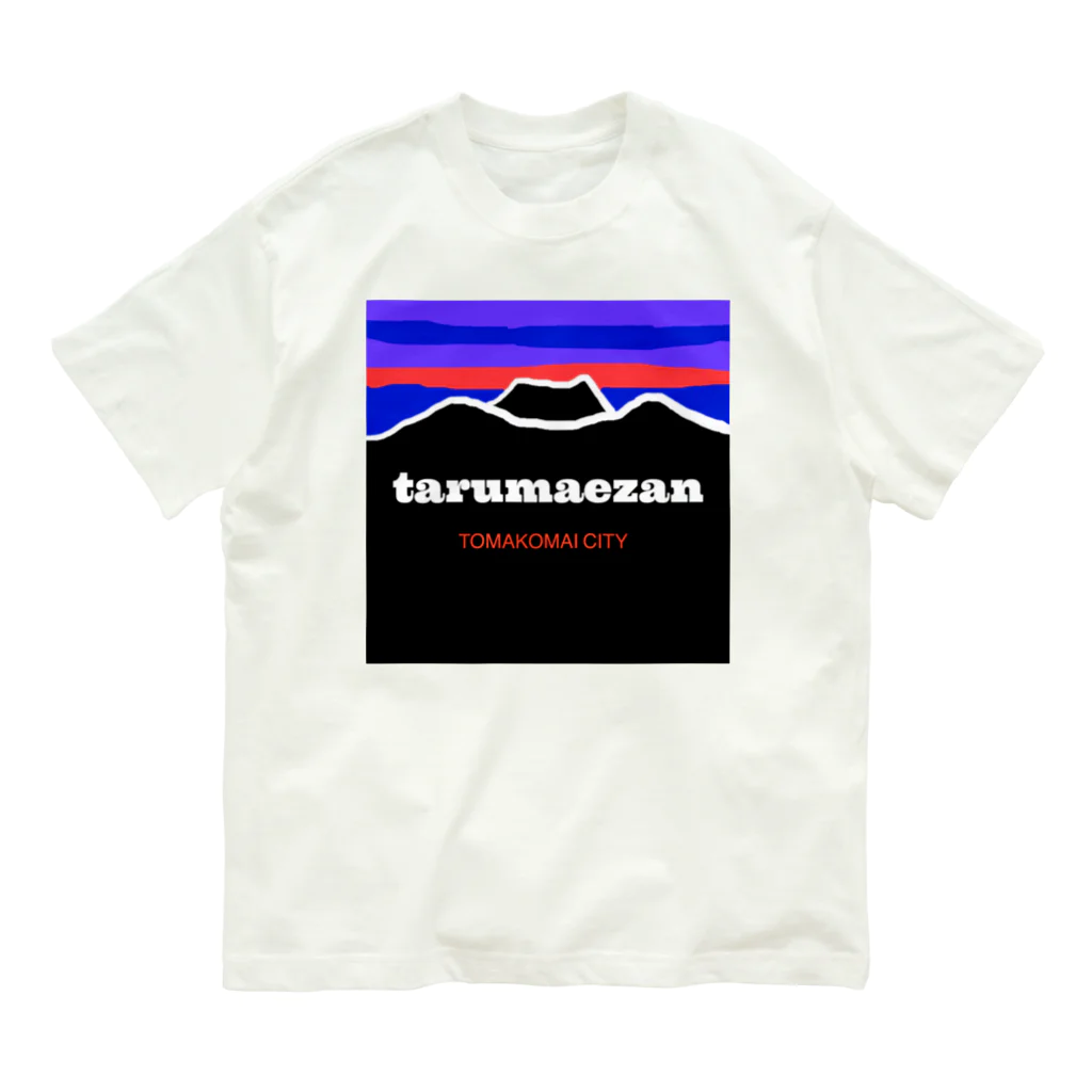 inewsarkaの樽前山 オーガニックコットンTシャツ