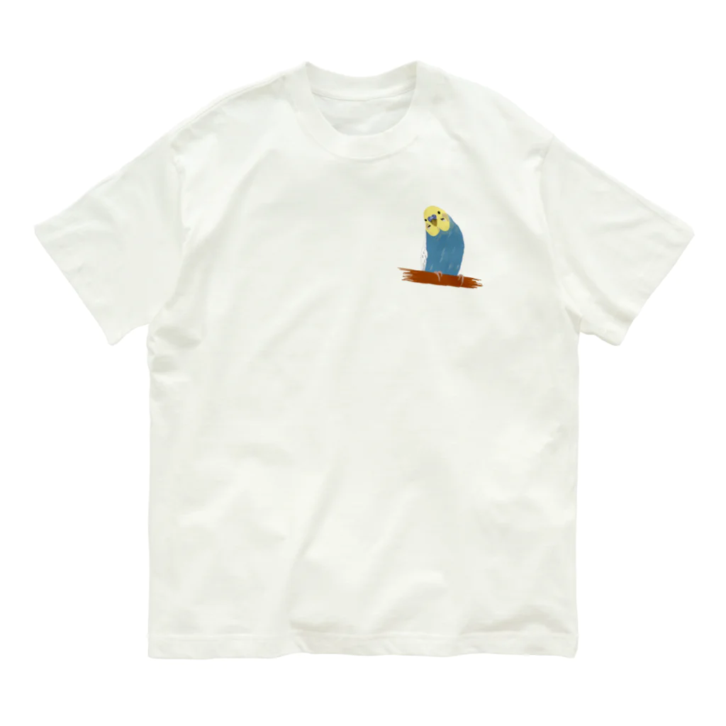 くまたんの店のセキセイインコ すずちゃん オーガニックコットンTシャツ