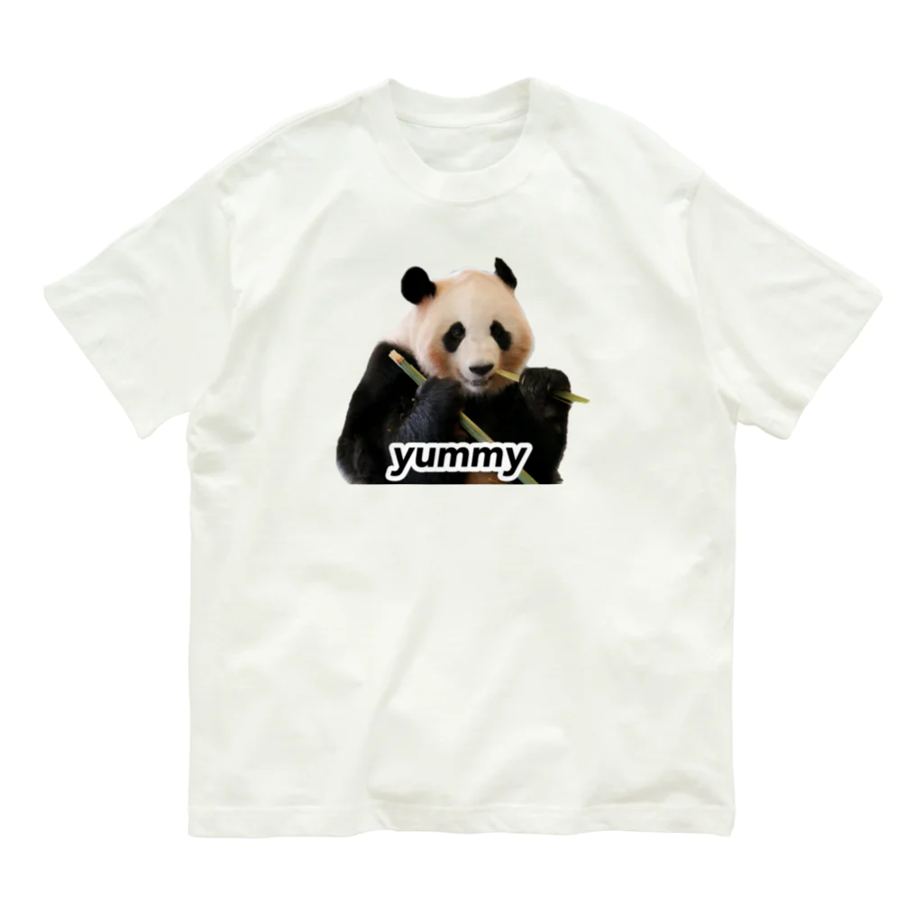 HAPPY DAYのもぐもぐパンダ Organic Cotton T-Shirt