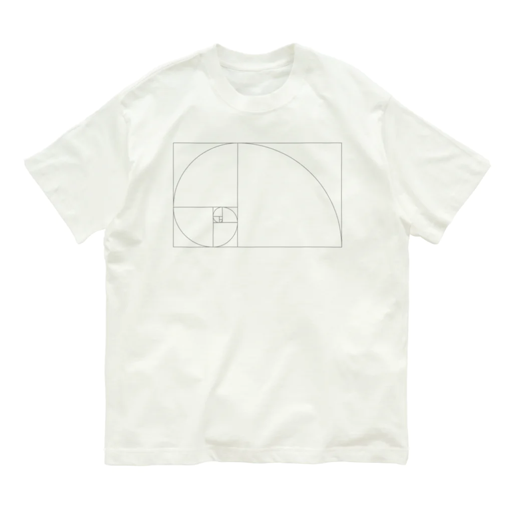 AURA_HYSTERICAのFibonacci_Blocks オーガニックコットンTシャツ