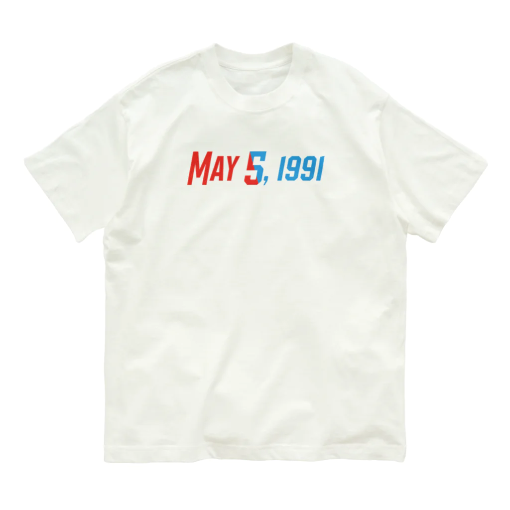 SANKAKU DESIGN STOREの1991年5月5日は彼らの記念日。 オーガニックコットンTシャツ