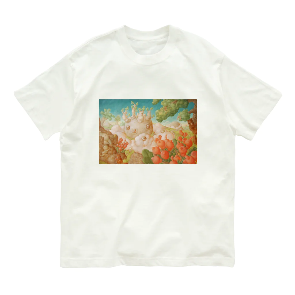 Mariko Nakamuraの雲の溜まる丘 Organic Cotton T-Shirt