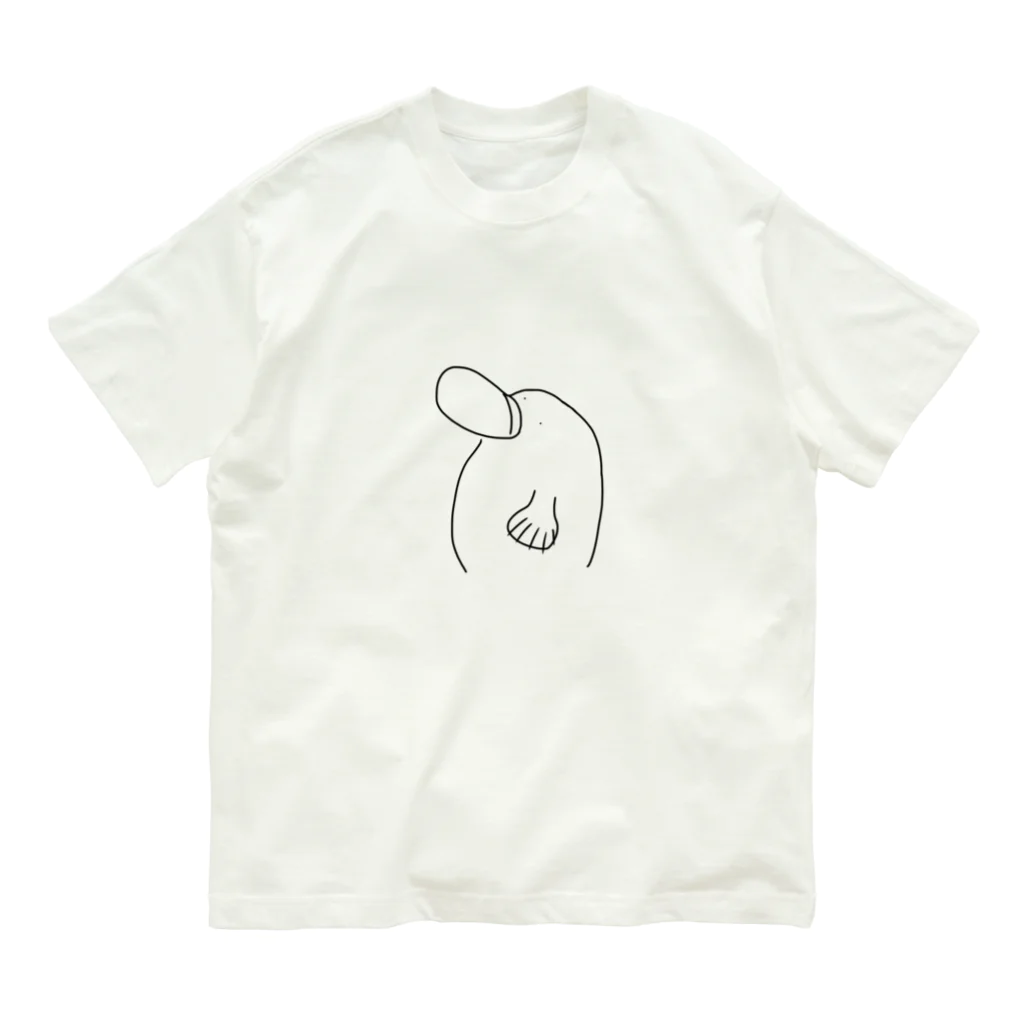 ゆるい動物のTシャツ屋さんのカモノハシ Organic Cotton T-Shirt