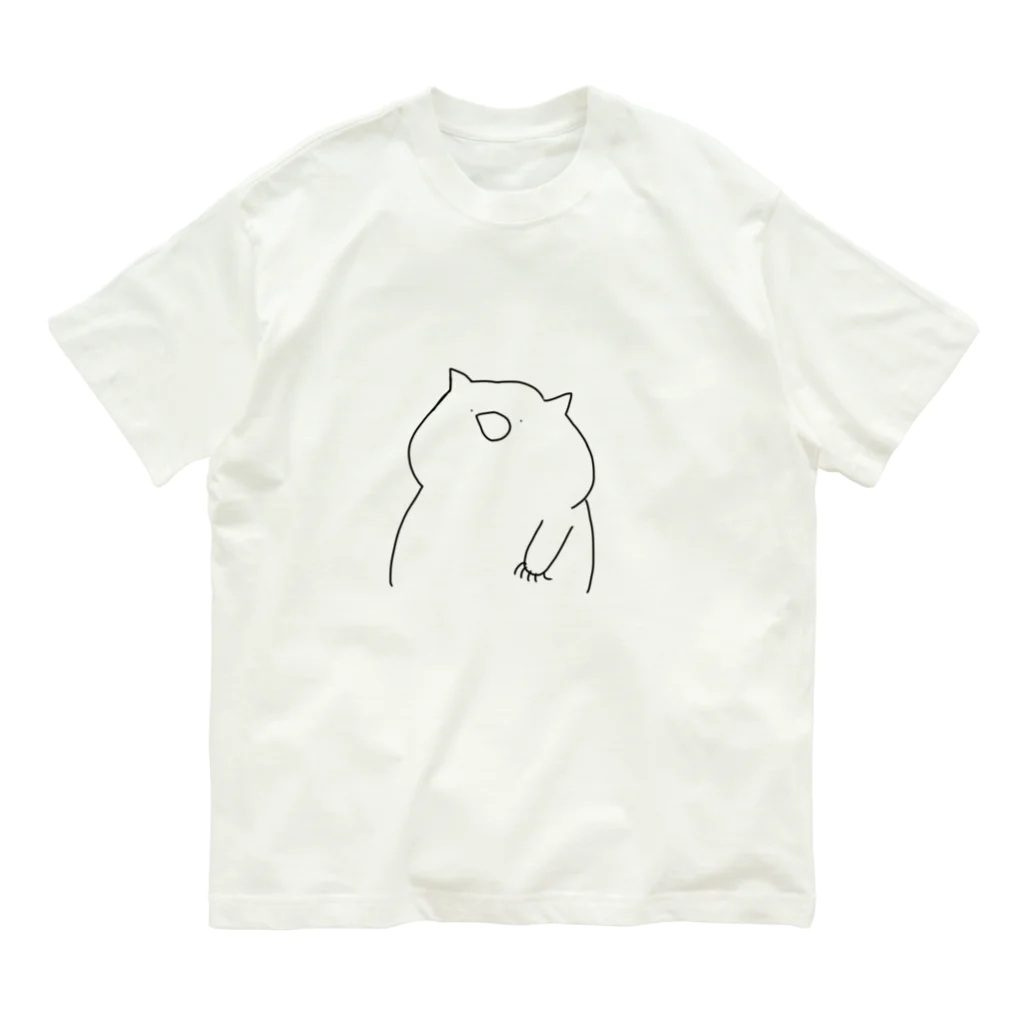 ゆるい動物のTシャツ屋さんのウォンバット オーガニックコットンTシャツ