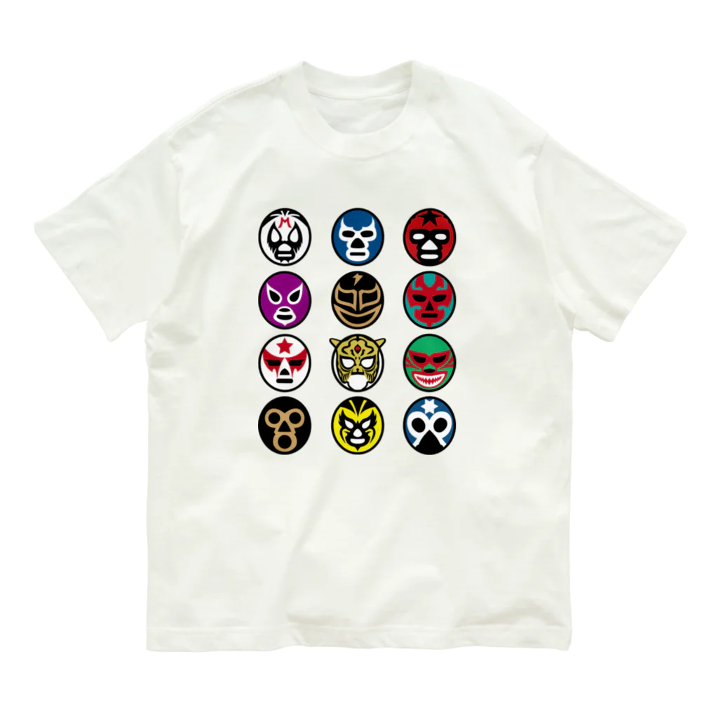 LUCHAのMASKMAN TWELVE オーガニックコットンTシャツ