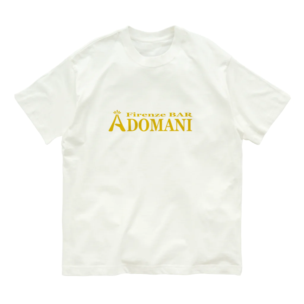 FirenzeBAR ADOMANIのADOMANIロゴ　ONE オーガニックコットンTシャツ