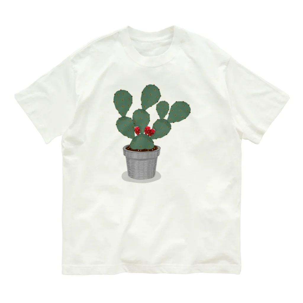 A Tのウチワサボテン Organic Cotton T-Shirt