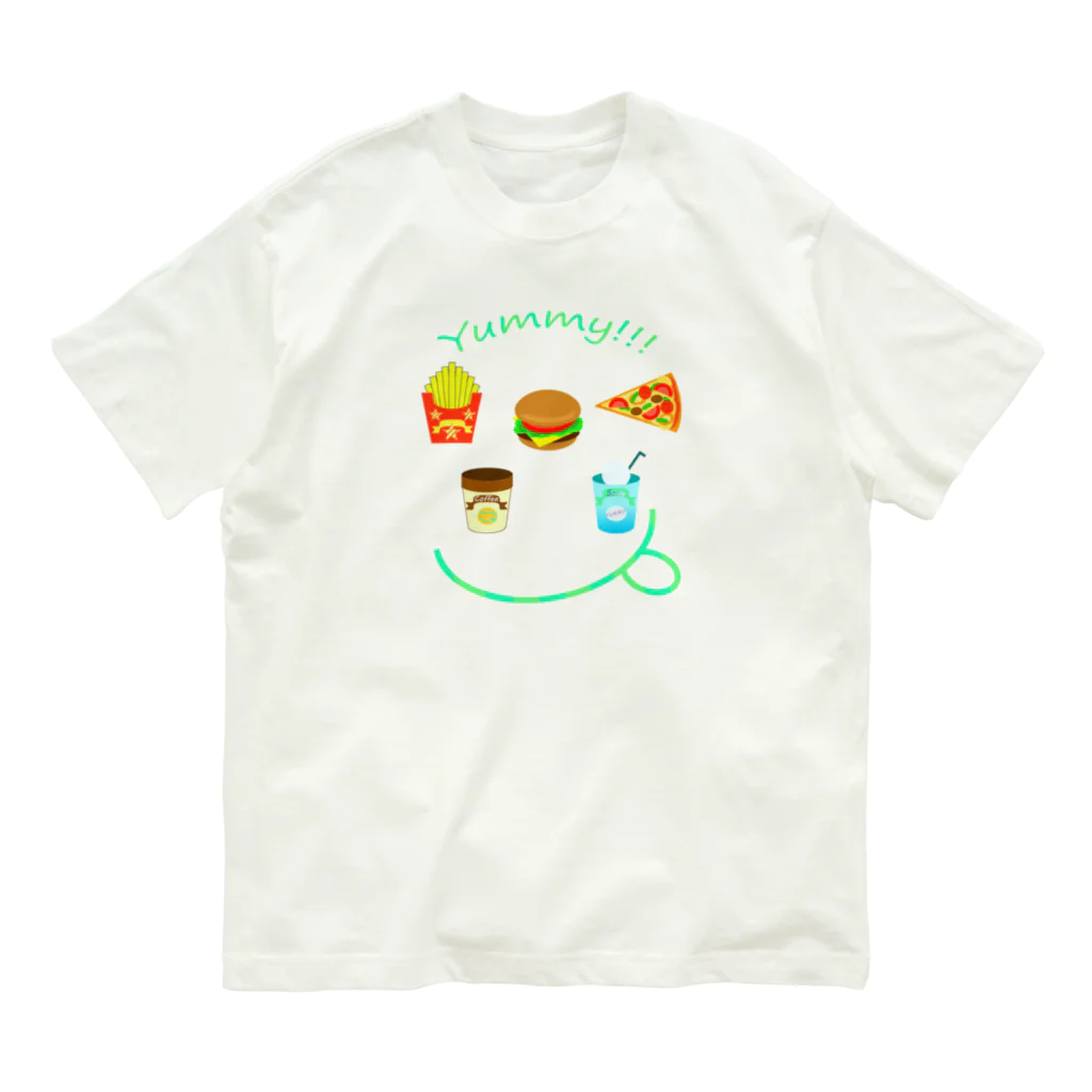 Yokokkoの店のYUMMY!!! オーガニックコットンTシャツ