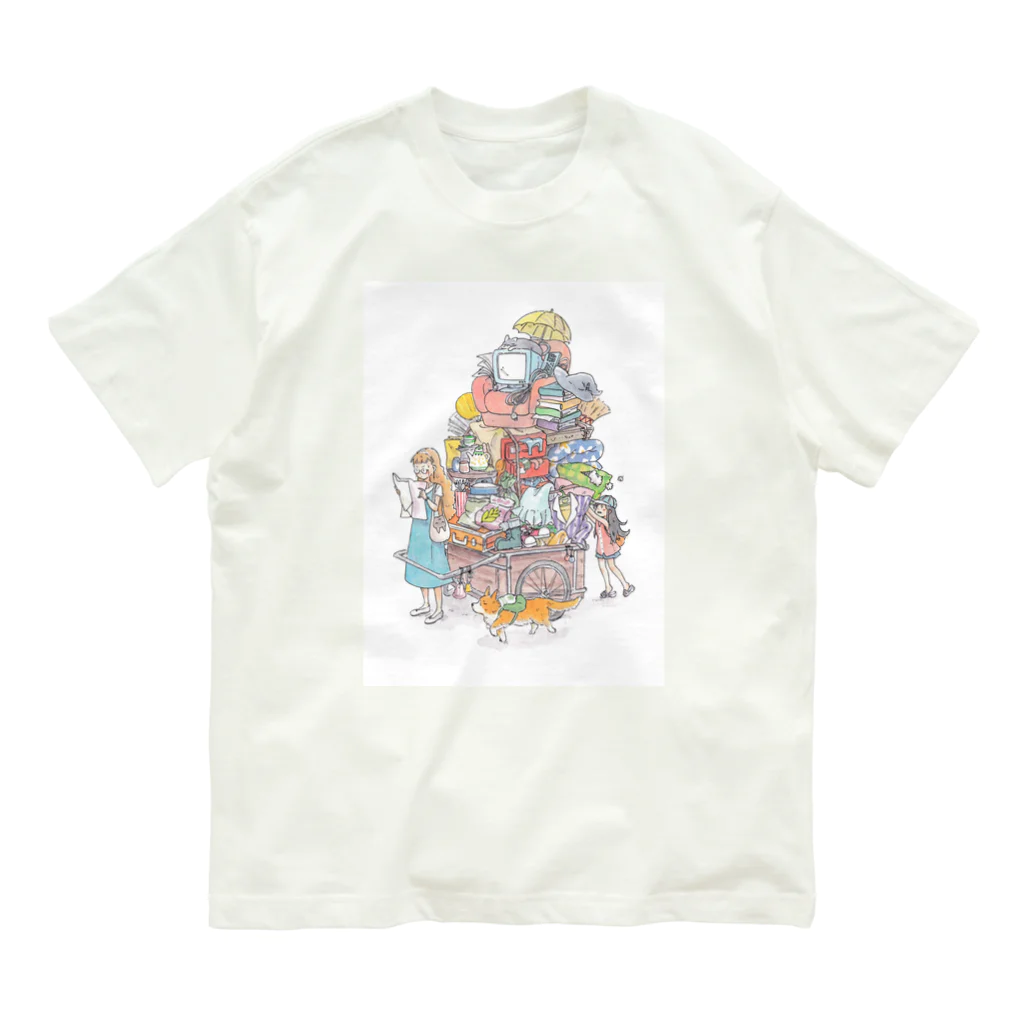 かわいみなショップの魔女の引っ越し Organic Cotton T-Shirt