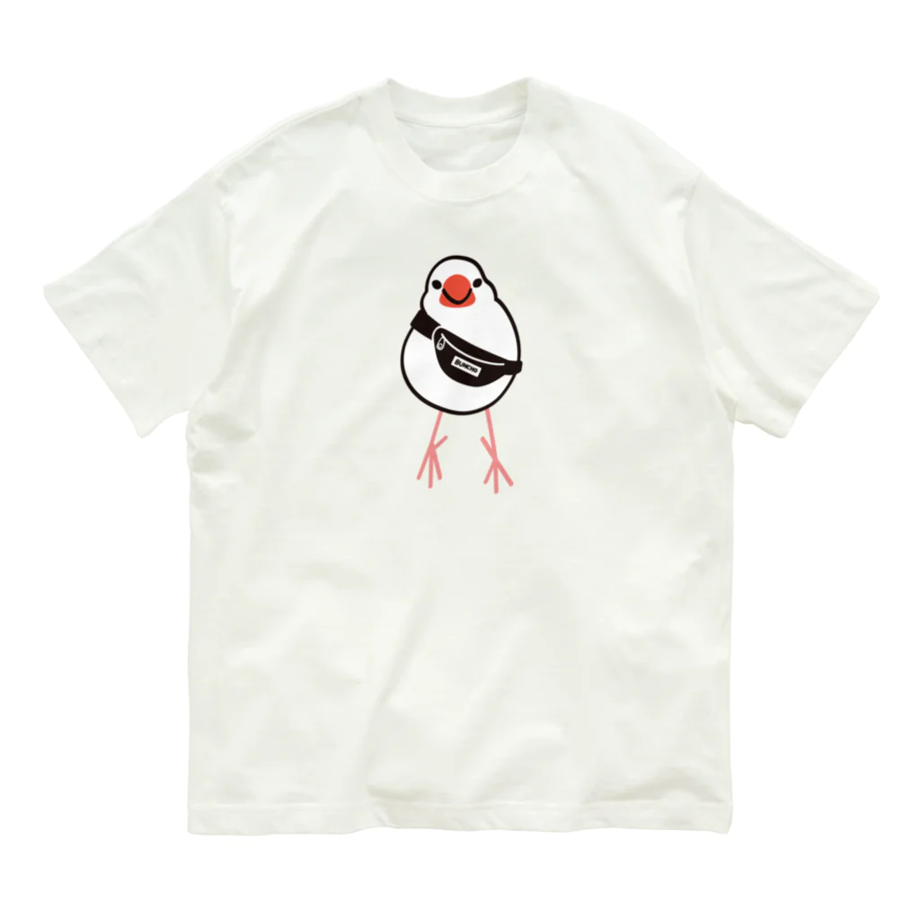 もしもしこちら文鳥のウエストポーチの文鳥 Organic Cotton T-Shirt