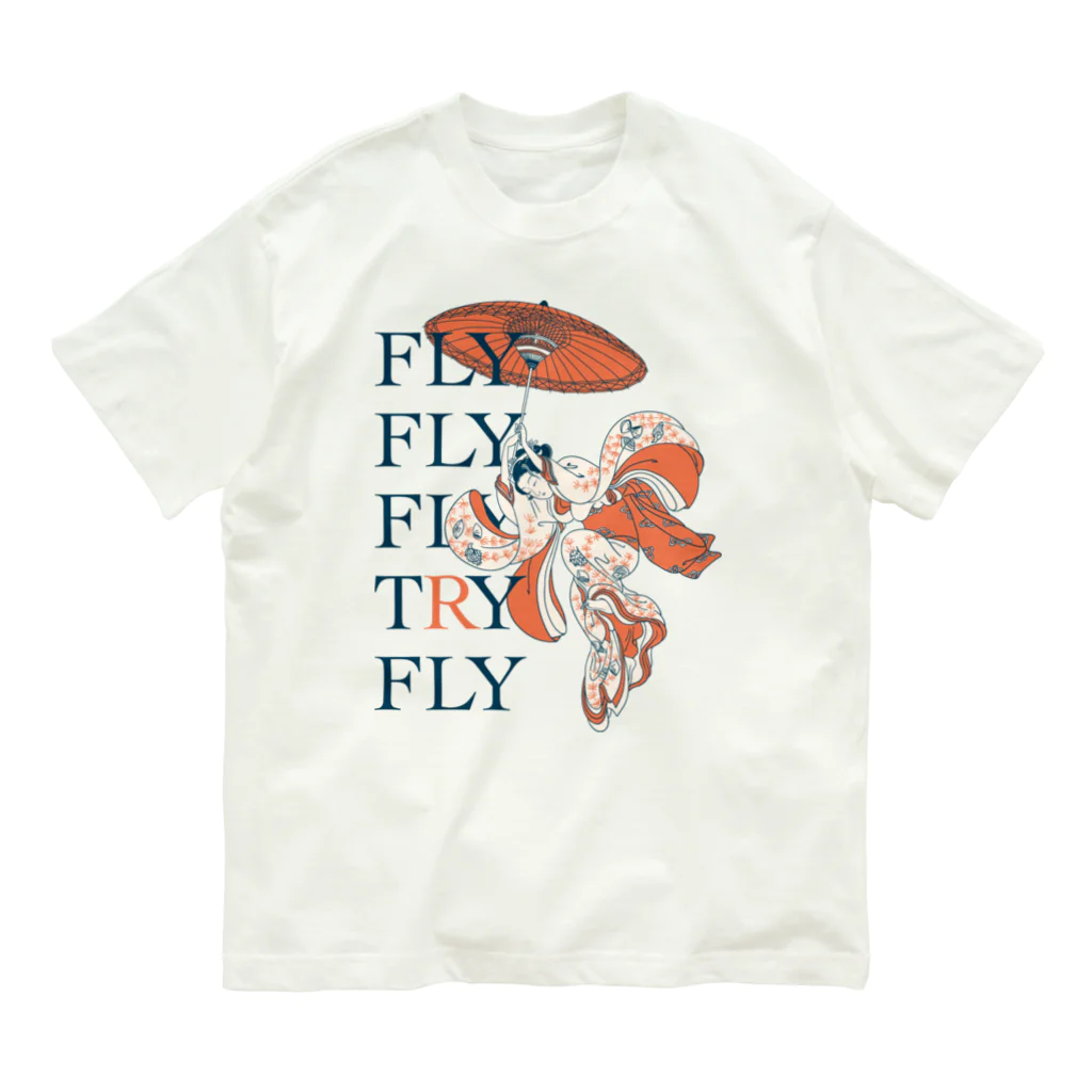 HIGEQLOのFLY オーガニックコットンTシャツ