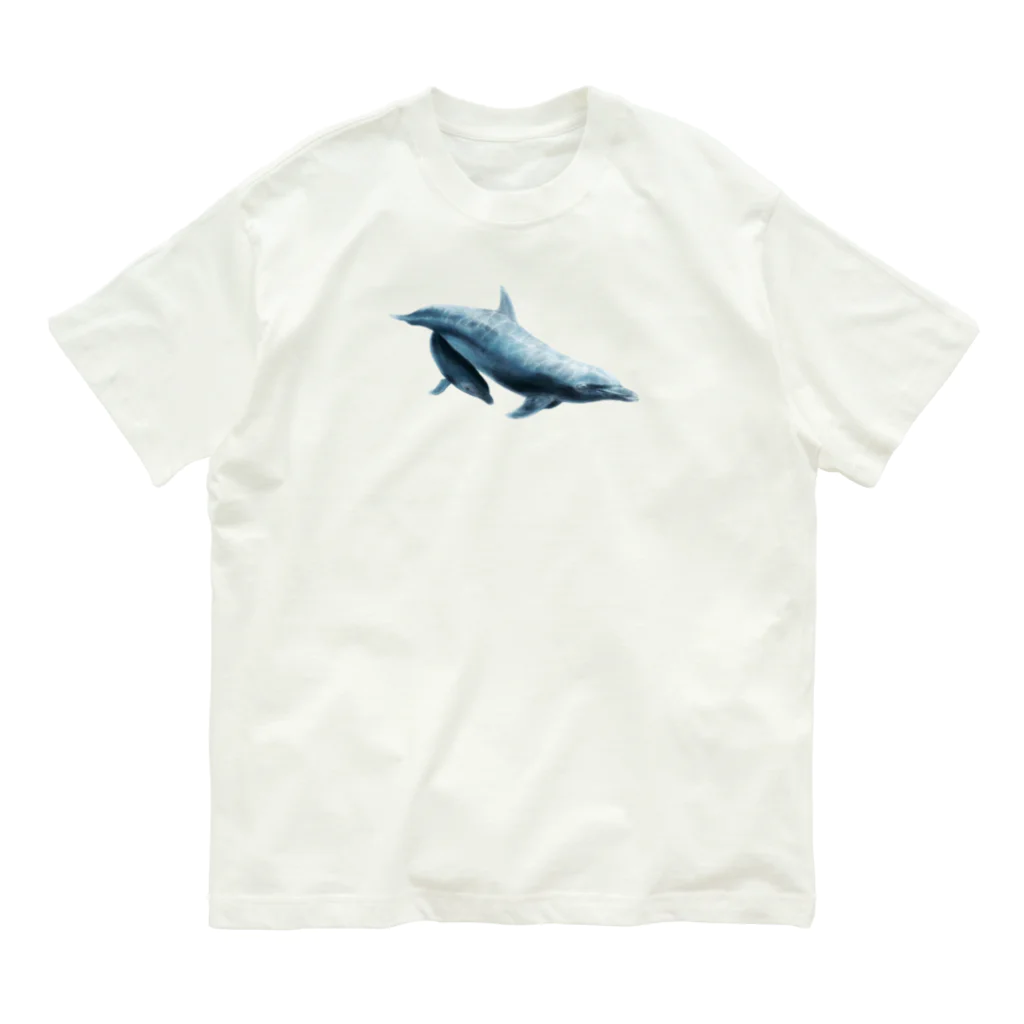 AtelierBoopのイルカ の親子 Organic Cotton T-Shirt