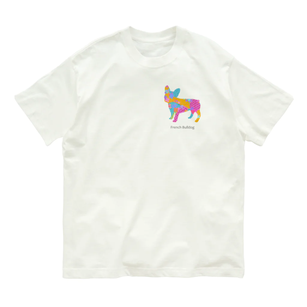 AtelierBoopのアレグリヘ　フレンチブルドッグ Organic Cotton T-Shirt