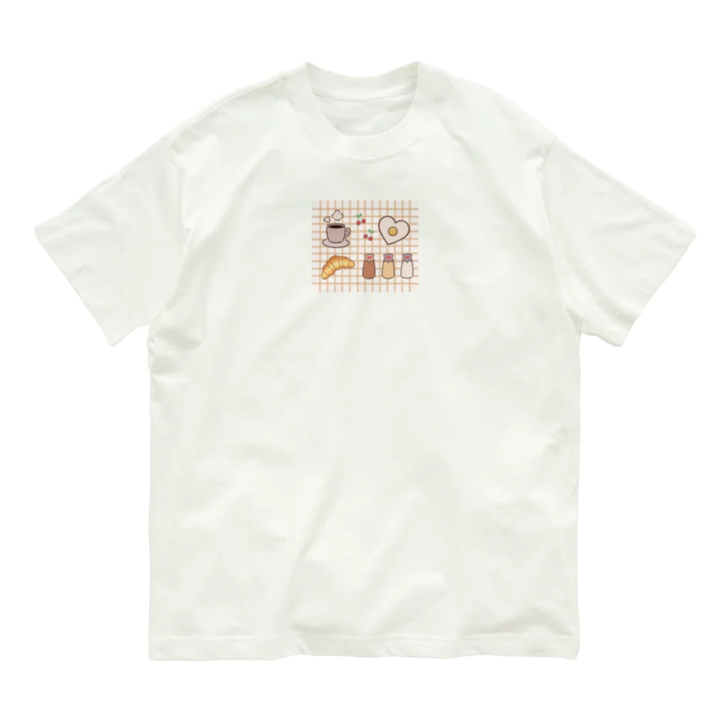 mike_illustの朝食セットイラスト Organic Cotton T-Shirt