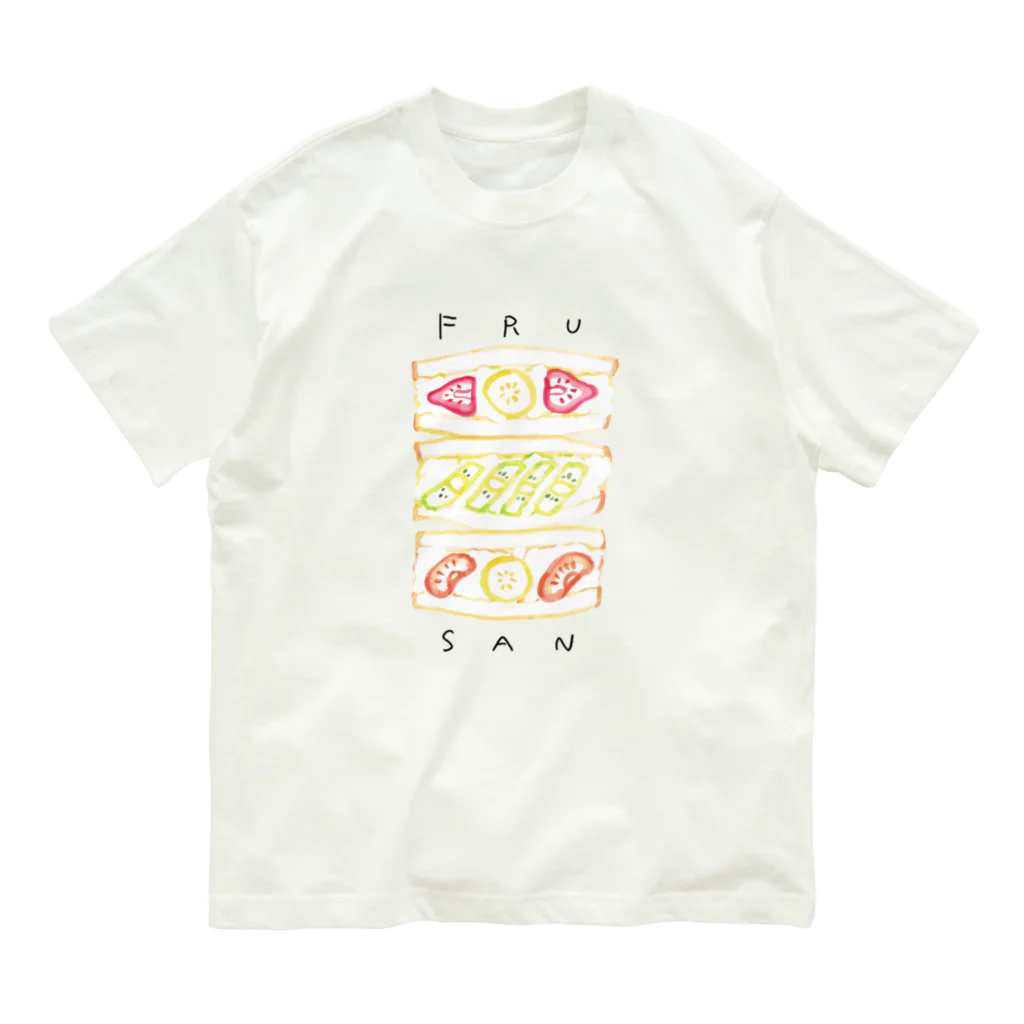 sampoのフル〜〜ツサンド オーガニックコットンTシャツ