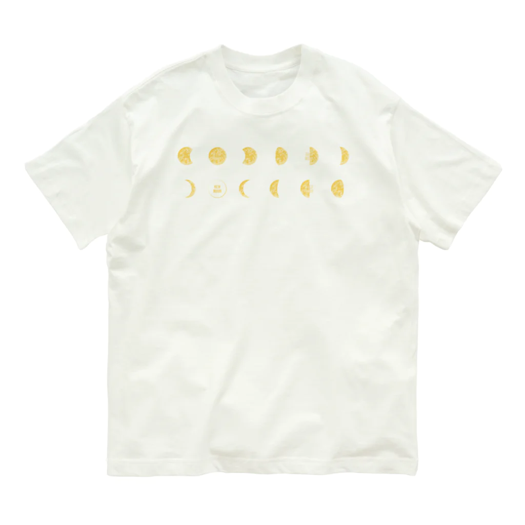 mymyのmoon オーガニックコットンTシャツ