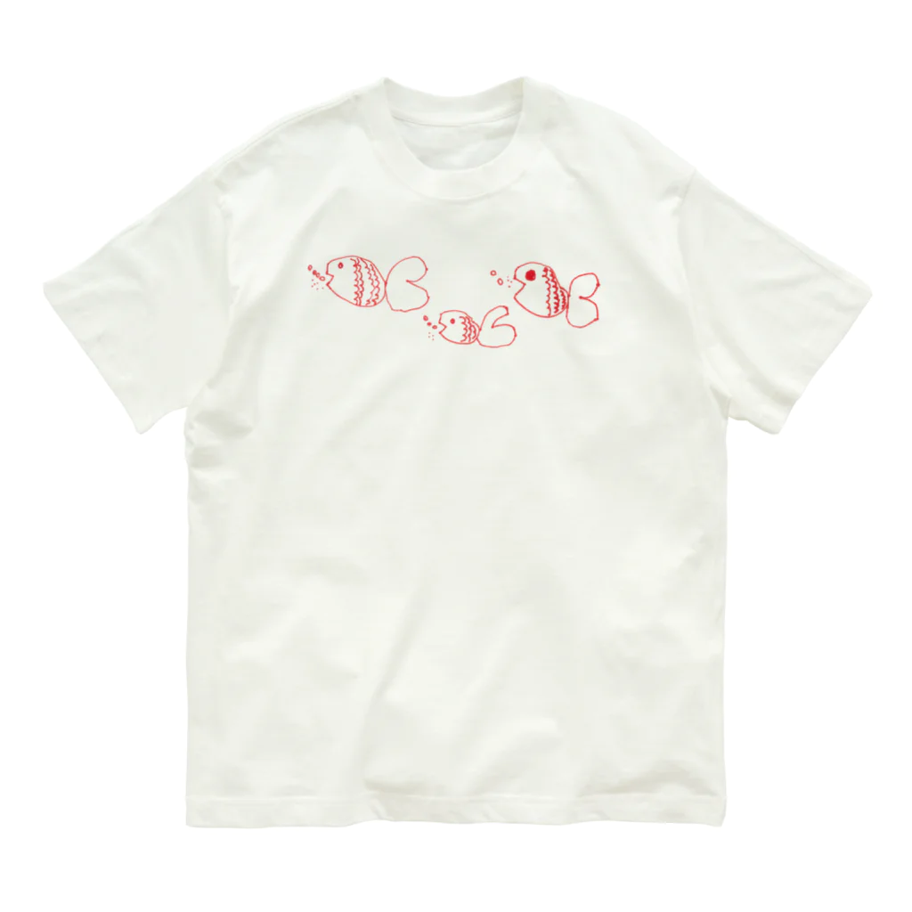 透月糖花の金魚(白地なし) Organic Cotton T-Shirt