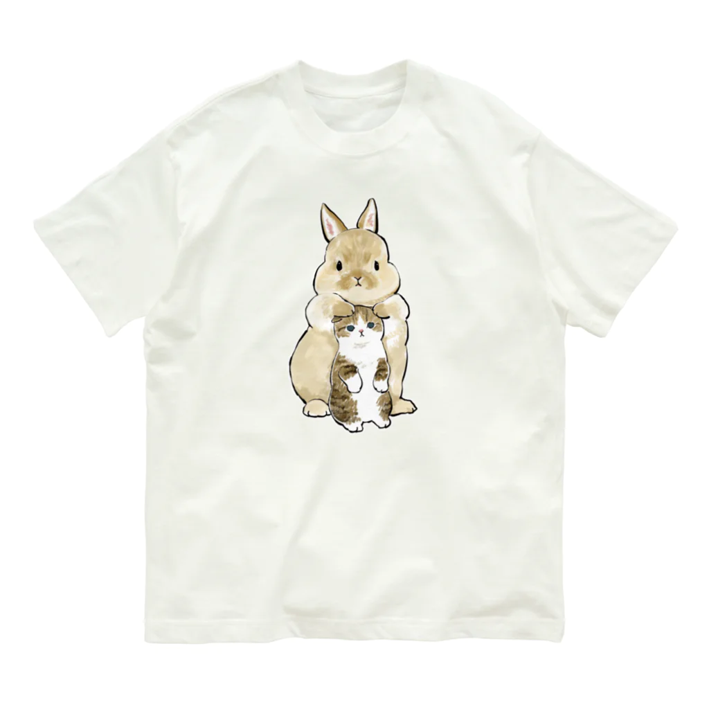 mofusandのちっこいねこ オーガニックコットンTシャツ