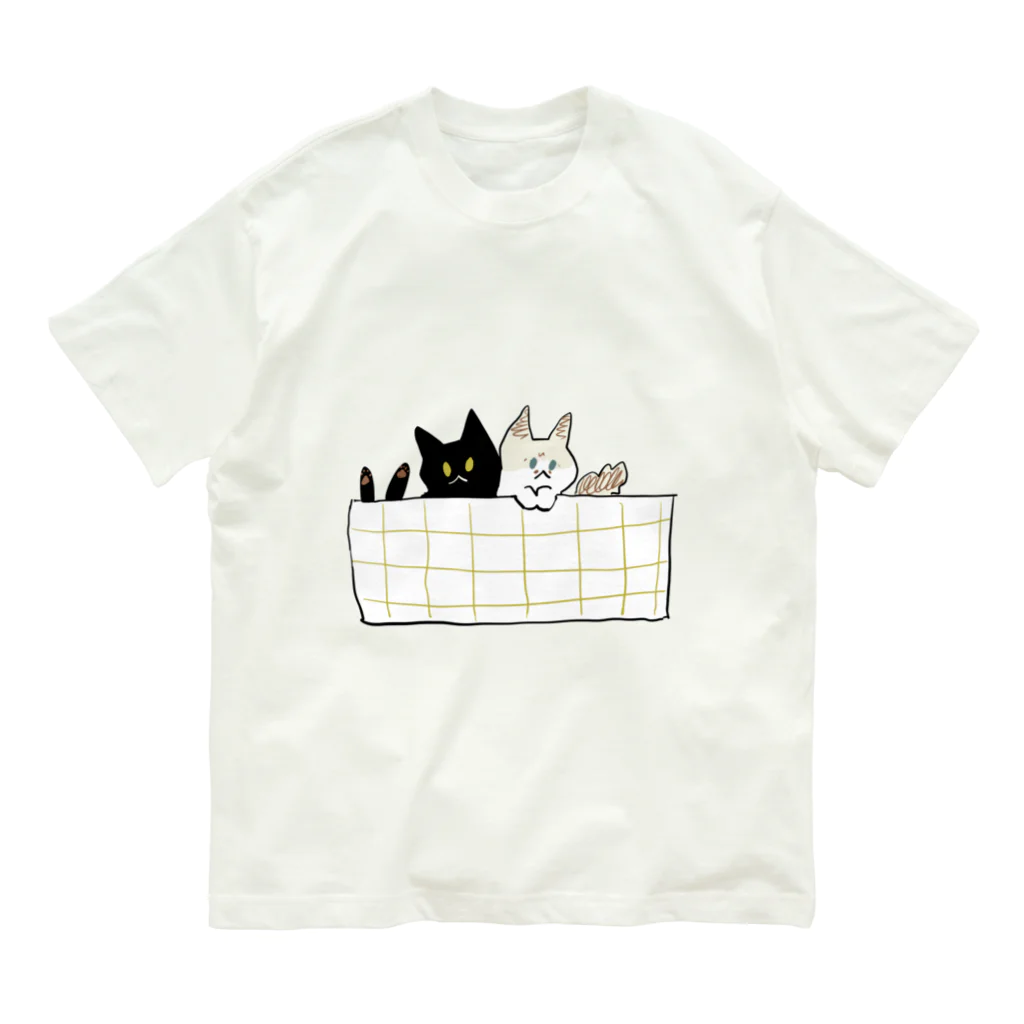 おいくろのポケットねこ Organic Cotton T-Shirt