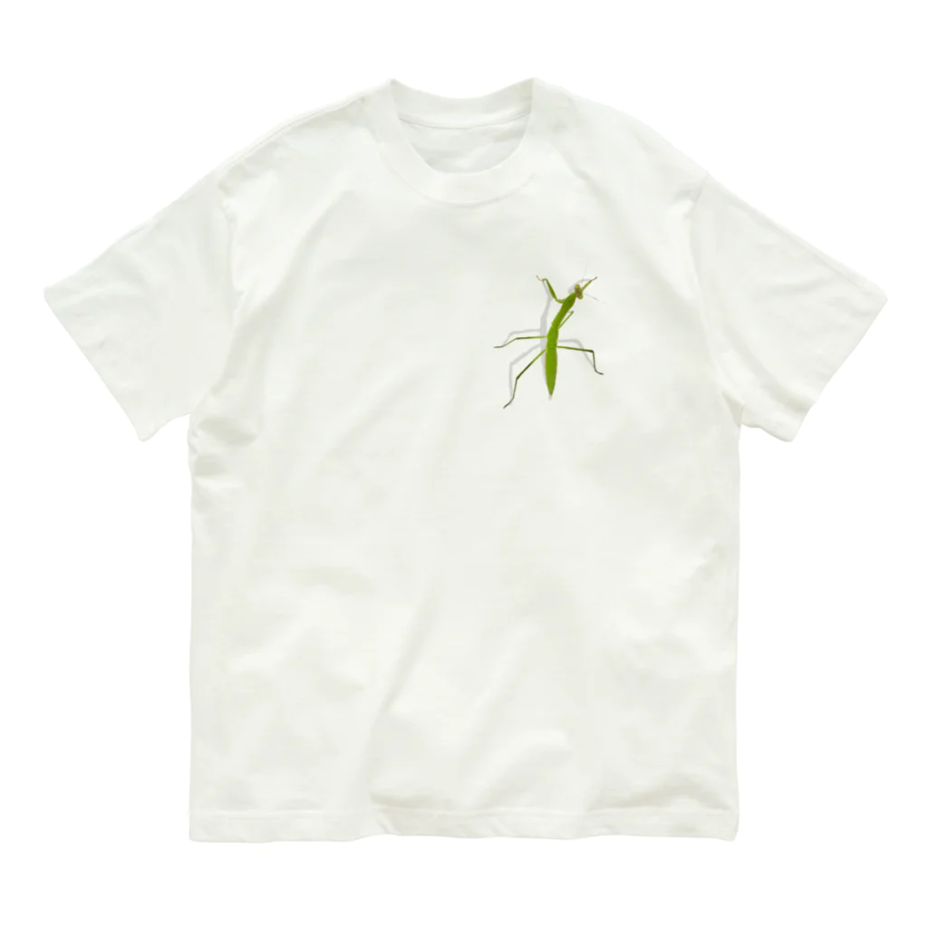 aicecreamのカマキリついてるよ！ Organic Cotton T-Shirt