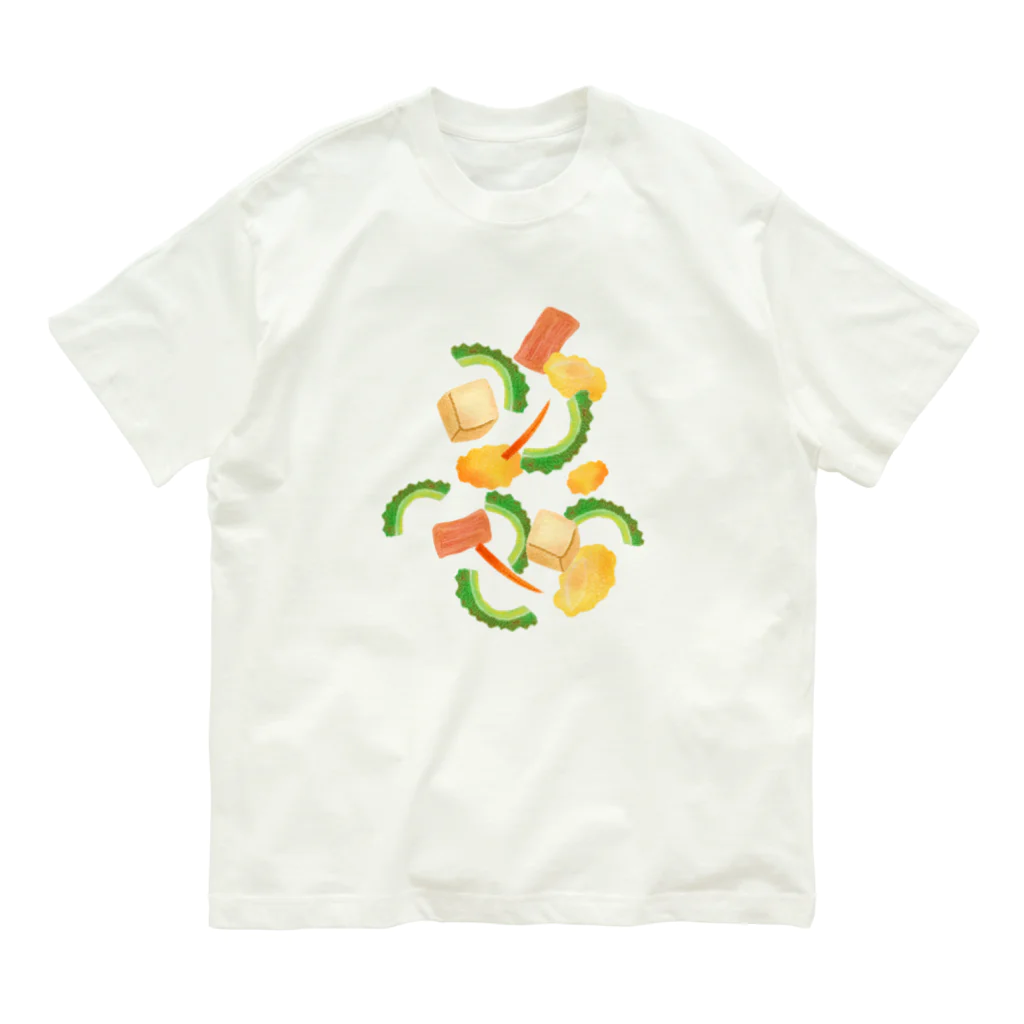 のぐちさきのごーやちゃんぷるー Organic Cotton T-Shirt