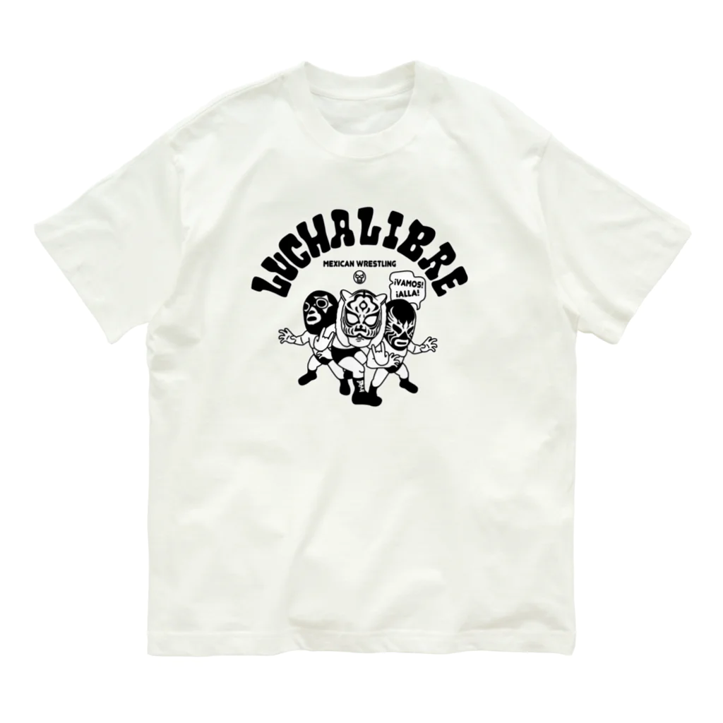 LUCHAのmexican wrestling lucha libre11 オーガニックコットンTシャツ