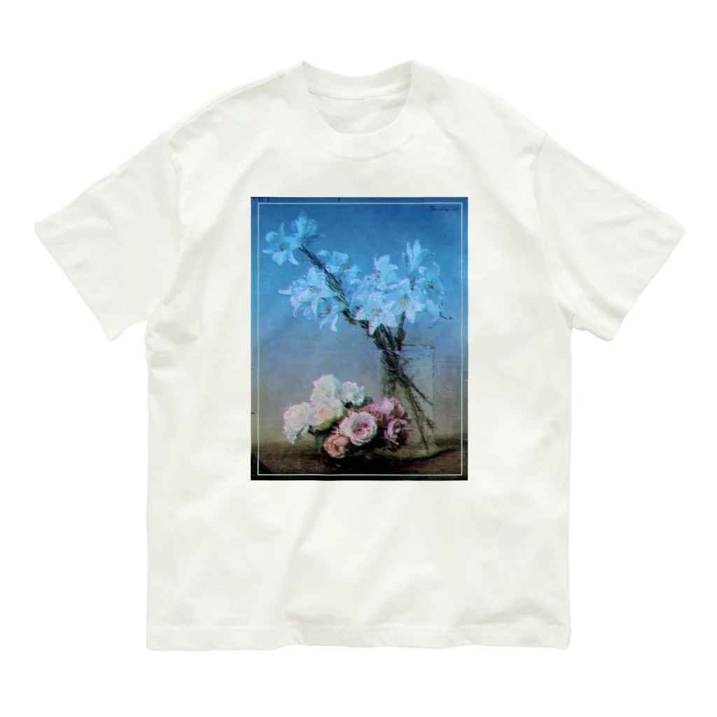 喃語のRoses and Lilies remix Organic Cotton T-Shirt