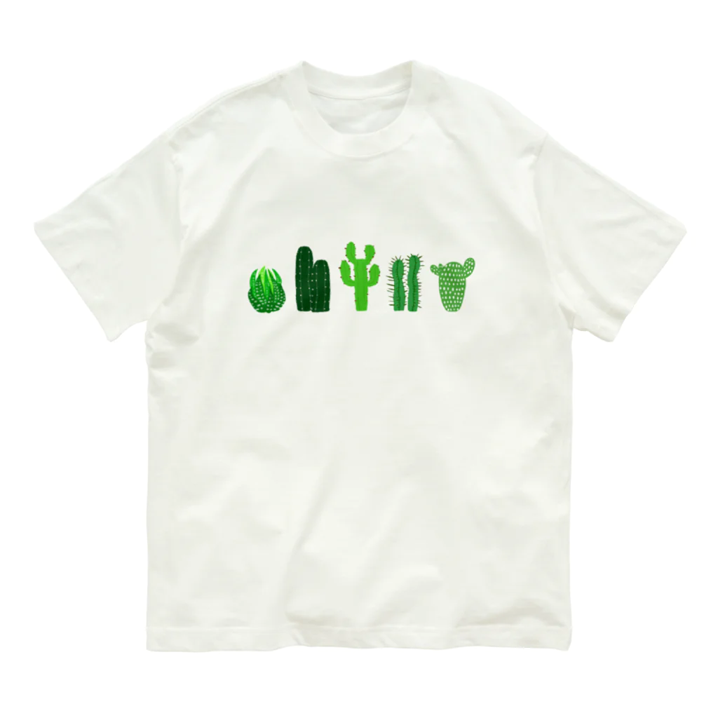 れなしやのカクタス🌵サボテン🌵 オーガニックコットンTシャツ