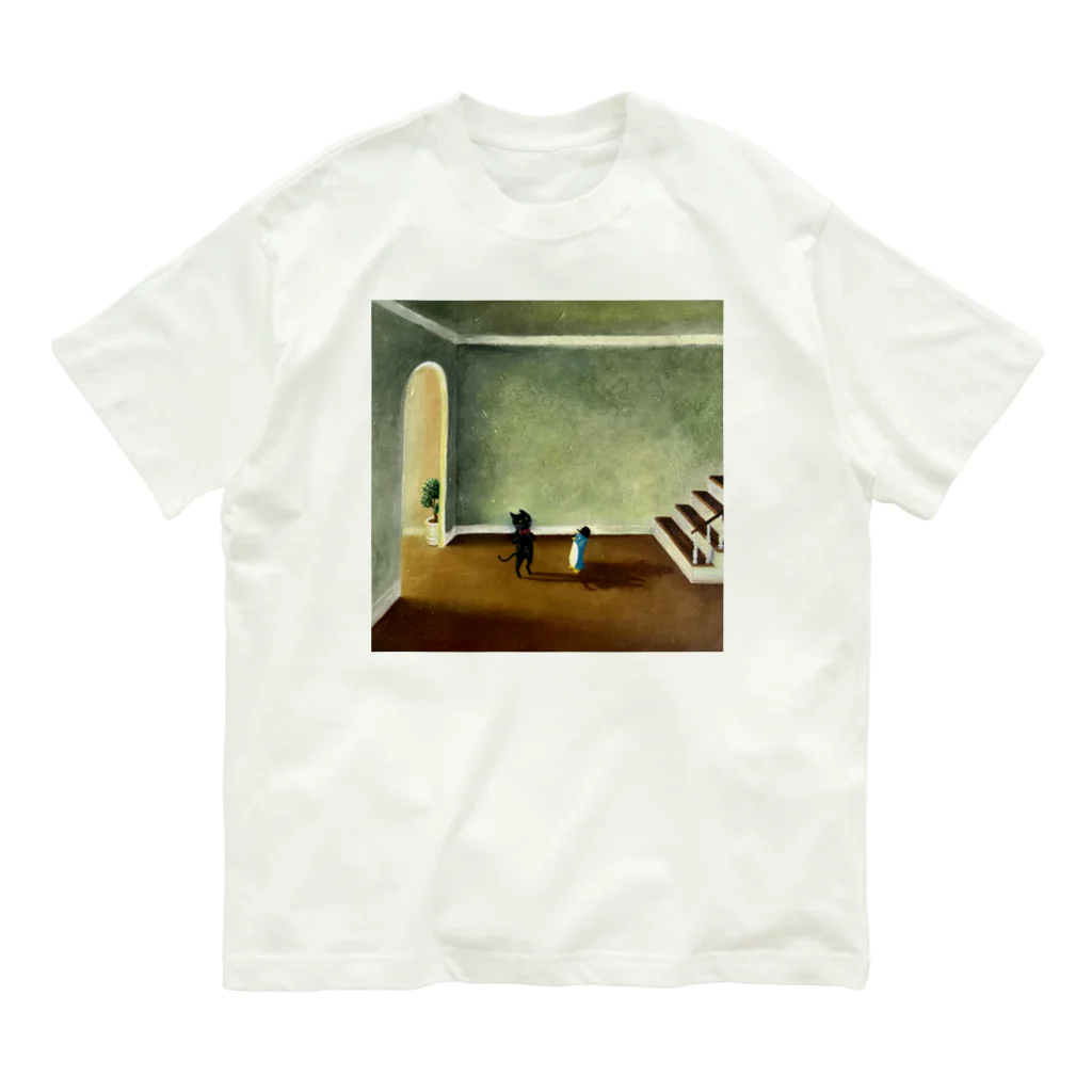 タケイチユウの猫とペンギン Organic Cotton T-Shirt