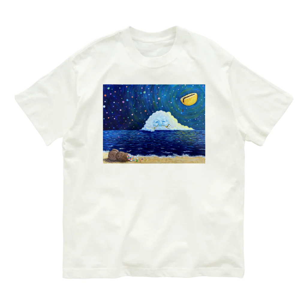 タケイチユウのcloud オーガニックコットンTシャツ