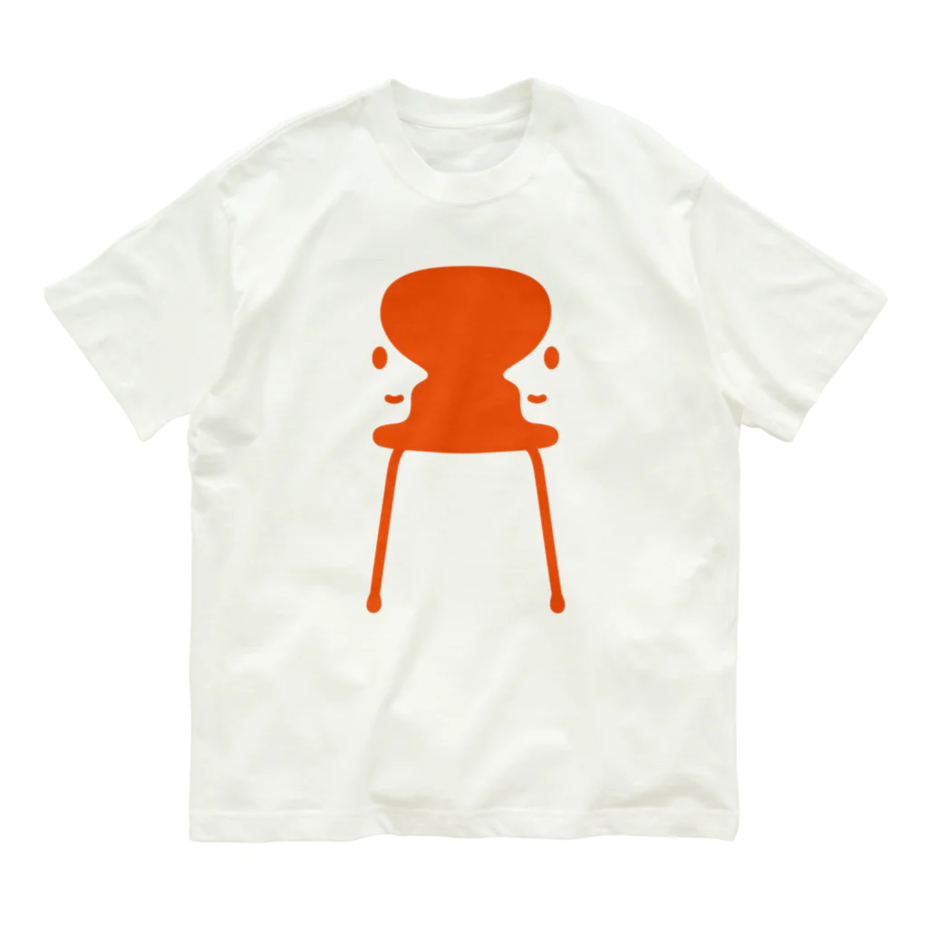 Summerday Samadhiのルビンの椅子　Orange オーガニックコットンTシャツ