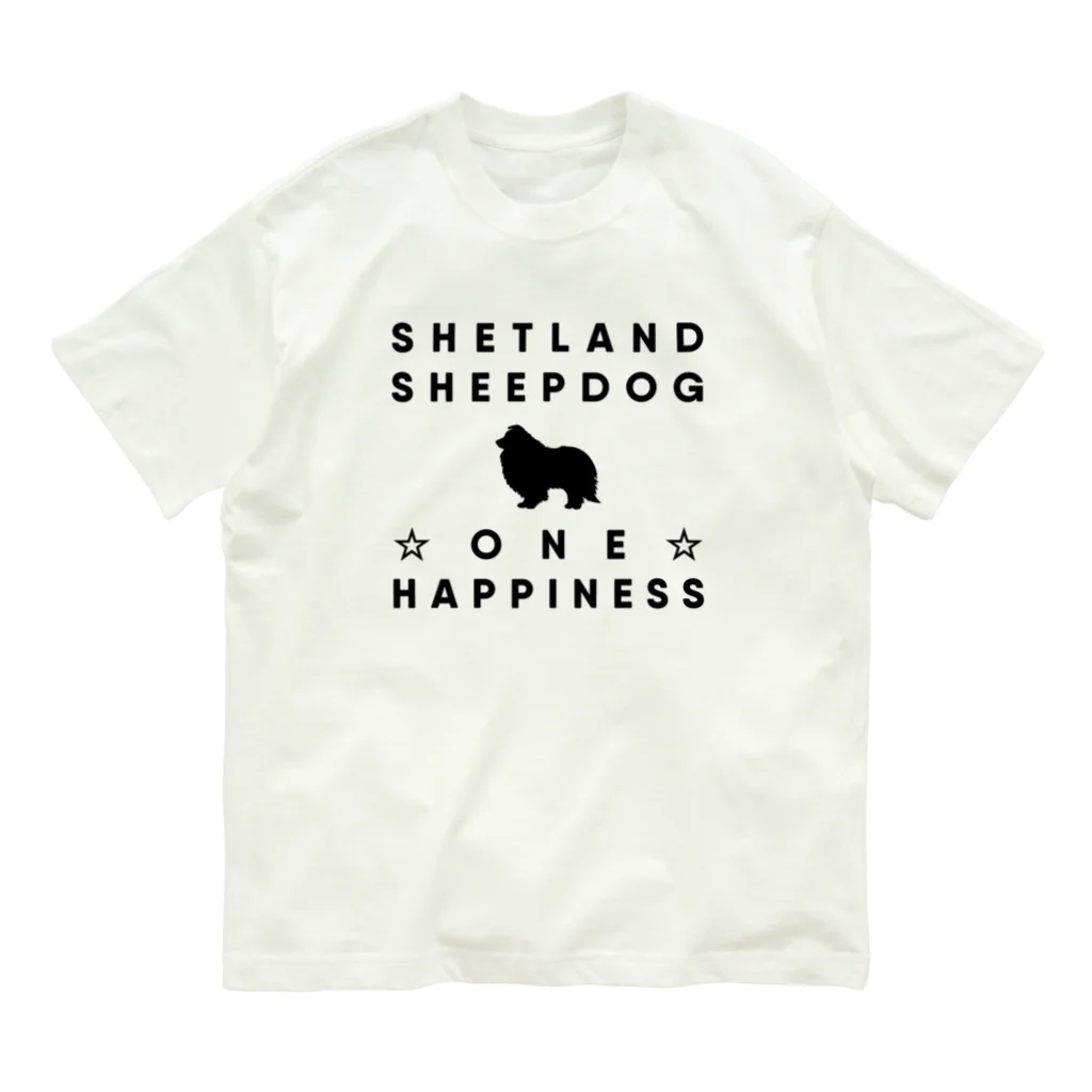 onehappinessのシェットランドシープドッグ Organic Cotton T-Shirt