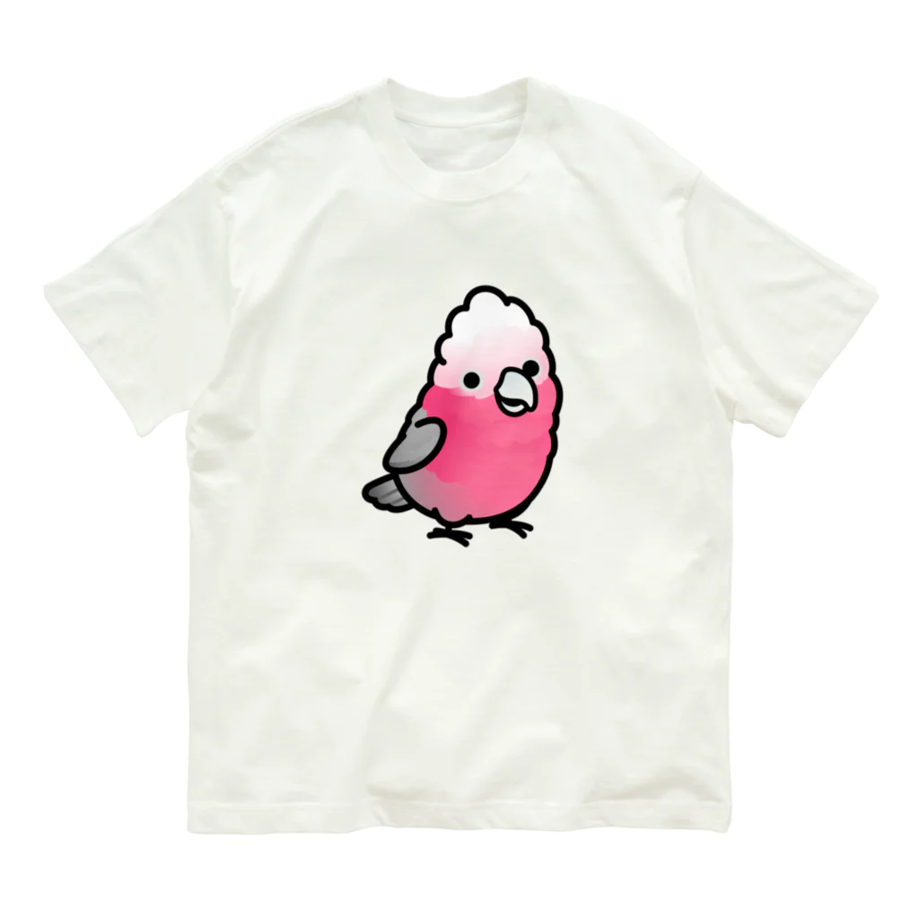 Cody the LovebirdのChubby Bird モモイロインコ オーガニックコットンTシャツ