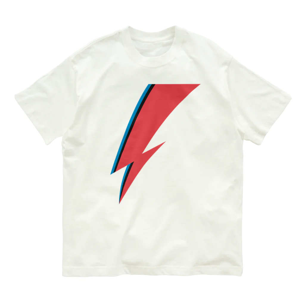 DRIPPEDのLIGHTNING BOLT -GLAM ROCK MAKE UP- オーガニックコットンTシャツ