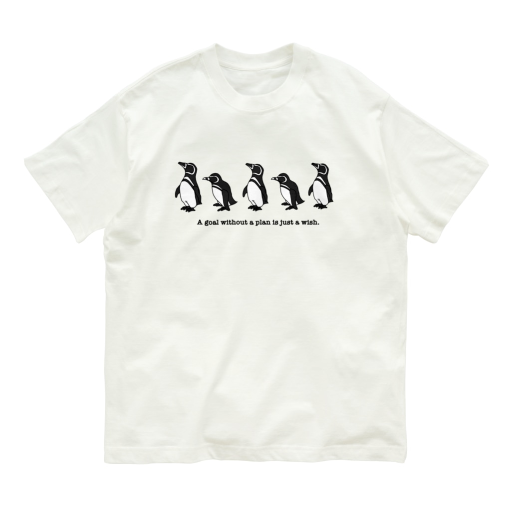 Cubのおえかきグッズ。のマゼランペンギン Organic Cotton T-Shirt