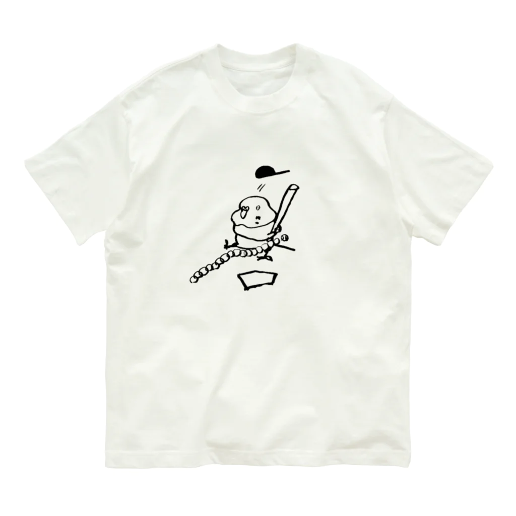 sucre usagi (スークレウサギ）のインコース高め オーガニックコットンTシャツ