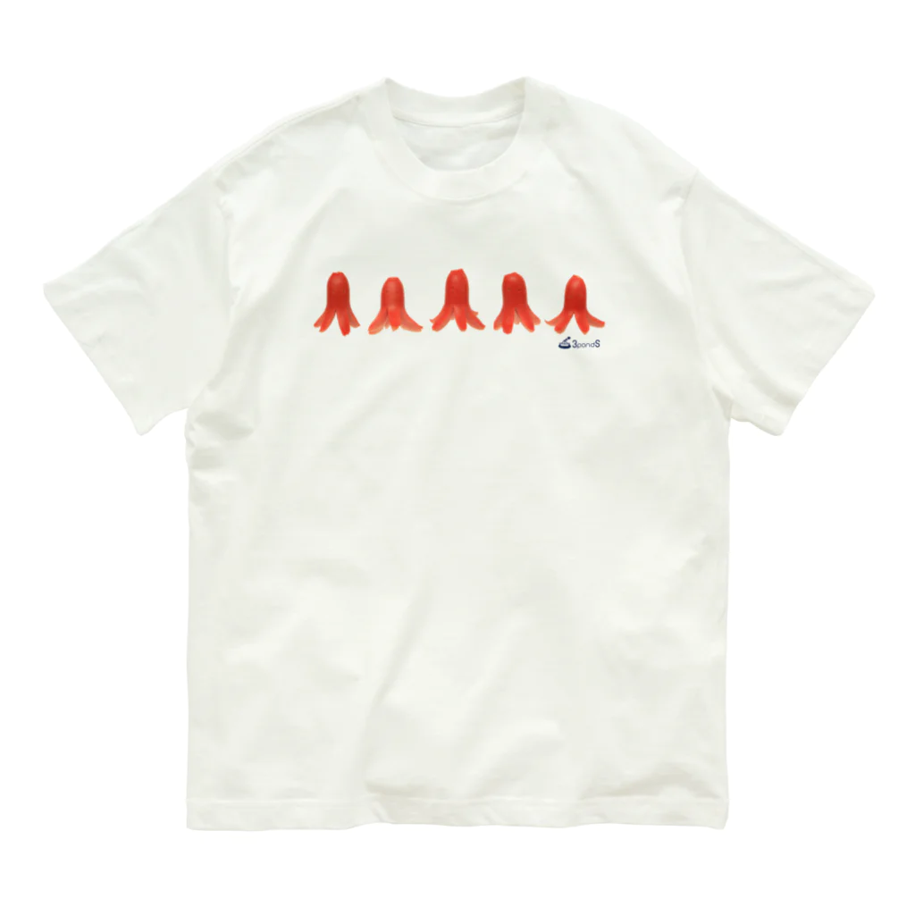 3pondSのタコ5 Organic Cotton T-Shirt