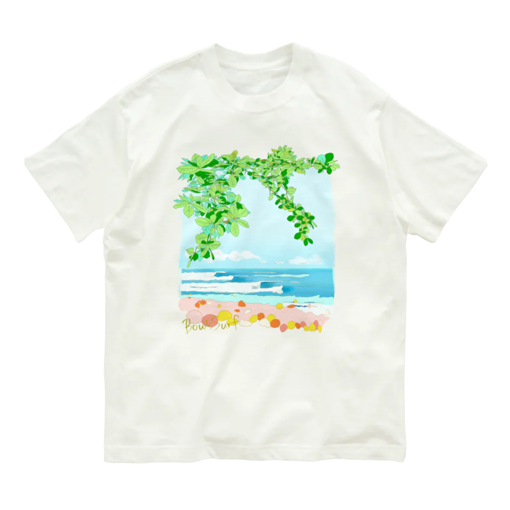 ボウズサーフのWave オーガニックコットンTシャツ