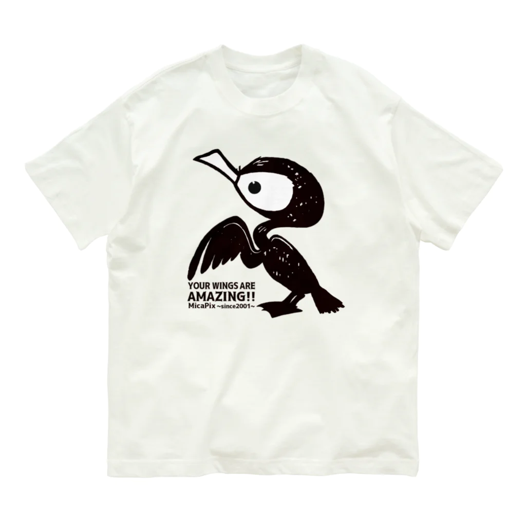 MicaPix/SUZURI店のWoomy（MajoMica Friends） Organic Cotton T-Shirt