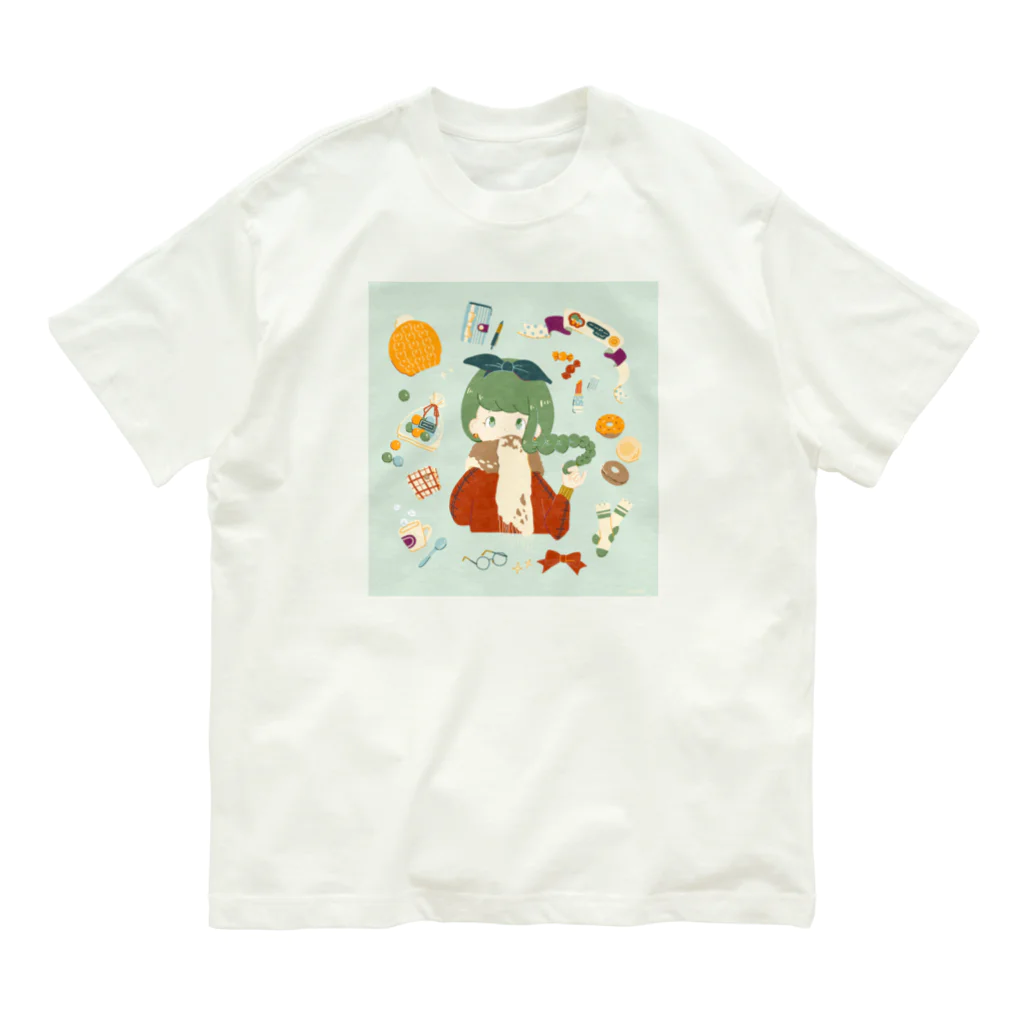 pop-popのPOP girl 『like』 Organic Cotton T-Shirt